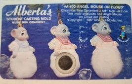 VTG 1987 Alberta&#39;s Student Ceramic Casting Mold A-500 Angel Mouse on Cloud - $29.69