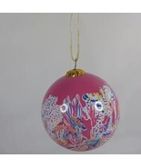 NIB Lilly Pulitzer Christmas Ornament Dragon Fruit Pink 2016 Glass - £19.60 GBP