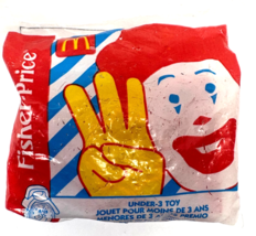 McDonald&#39;s 1996 Fisher-Price Under 3 Happy Meal Toy Clock NIP - $92.47 MXN