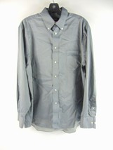 Chaps Gray Long Sleeve Wrinkle Free Button Down Shirt Size L - £19.41 GBP