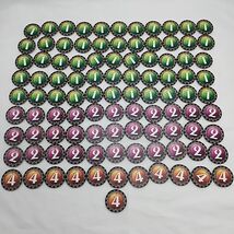 (100) Ticket To Ride Board Game Replacement Point Tokens 1 2 4 - $11.64 CAD
