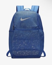 Nike Brasilia Medium Mesh Training Backpack, BA6050 480 Blue/White 26L - £43.92 GBP