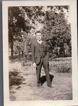 Sharp Dressed Man Ready For A Date Snapshot 1940s - £3.12 GBP