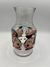 Anchor Hocking Disney Mickey &amp; Minnie Mouse Glass Juice Beverage Carafe  - £15.46 GBP