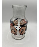 Anchor Hocking Disney Mickey &amp; Minnie Mouse Glass Juice Beverage Carafe  - £15.21 GBP