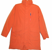 Armani Jeans Orange Goose Down ITALY Men&#39;s Jacket Coat Hidden Hood Size XL - £148.42 GBP