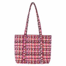 VERA BRADLEY Houndstooth Tweed Villager Tote Bag Purse *RETIRED Charger ... - £22.73 GBP