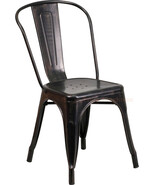 Tolix Antique Black Gold Metal Dining Chair Commercial Quality 1-4 Unit ... - €103,03 EUR+ Tolix Antique Black Gold Metal Dining Chair Commercial Quality 1-4 Unit ... - €103,03 EUR+