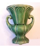 American Bisque Ceramic Planter Vase Green VTG Art Pottery 2 Handle Grec... - £31.21 GBP