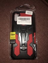 For Samsung Galaxy A11 Case Belt Kickstand. Red And Black - $5.99