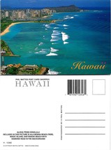Hawaii Honolulu Ala Moana Beach Park Magic Island Waikiki Beach VTG Postcard - £7.49 GBP