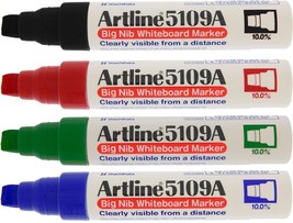 Artline 5109A Extra Thick Whiteboard Pens - Pack 4 - $33.99