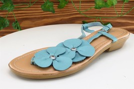 St. John&#39;s Bay Sz 7.5 M Blue Slingback Synthetic Women Sandals - £13.10 GBP