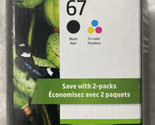HP 67 Black &amp; Tricolor Ink Set 3YP29AN 3YM55AN &amp; 3YM56AN Exp 2025+ Retai... - £39.94 GBP