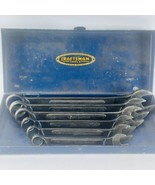 Craftsman Combination Wrench Set VTG Blue Metal Box PreWWII Underline Logo 1930s - $538.95