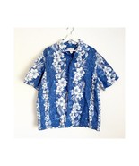 Vintage Hawaiian Shirt Milson by Ky’s Made Hawaii Blue Floral Aloha XL - £14.93 GBP