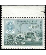 1958 ARGENTINA Stamp -100th Anniversary Confederation Stamps, 40c w/ Sel... - £1.16 GBP
