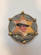 John Wayne Sherriff Badge Face Pin from Belt Buckle Wall Art Collection ... - £20.24 GBP