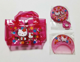 Hello Kitty Spiegelkamm Set Mini Größe Tasche Alt SANRIO Retro Niedlich... - $43.11