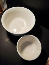 2 WHITE MCNICOL CHINA MIXING BOWLS image 2