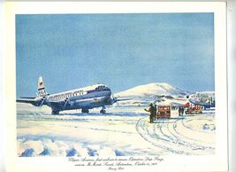 Pan American 1st Class Menu 1984 1st Flight Boeing 377 McMurdo Sound Ant... - $24.72