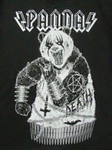 Death Heavy Metal Panda Gently Used Large Novelty Shirt 100% PRE-SHRUNK Cotton - £18.03 GBP