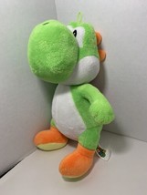 Super Mario Bros Nintendo Yoshi green plush 2017 stuffed animal toy Good... - $8.90