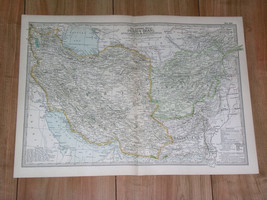 1897 Antique Dated Map Of Persia Iran Afghanistan Pakistan - £21.09 GBP