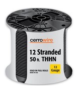 Cerro 112-3601BR 50-Feet 12-Gauge Stranded THHN, Black - £27.08 GBP