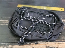 Adidas Tactical Drawstring RYV Black Cross-Body Waistbag Runners Bag OS - £43.23 GBP