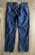 Levi&#39;s 514 Straight 5 Pocket Dark Wash Blue Jeans Boys Size 14 Men&#39;s Size 27x27 - £9.97 GBP