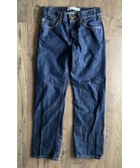 Levi&#39;s 514 Straight 5 Pocket Dark Wash Blue Jeans Boys Size 14 Men&#39;s Siz... - £10.20 GBP