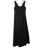 Bridesmaid Formal Long Dress Black A-Line Sleeveless Size 10 Davids Brid... - £23.25 GBP