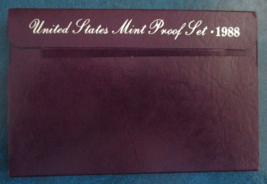 1988 U.S. MINT PROOF SET (5 COINS) IN ORIGINAL PACKAGING - $6.95