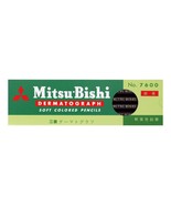 Mitsubishi Uni K7600.24 Oily Dermatograph Dozen 12 Pieces Black Japan - £15.57 GBP