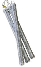 Midwest-CBK Silver Twist Metal Ornament Set of 3 - £7.62 GBP