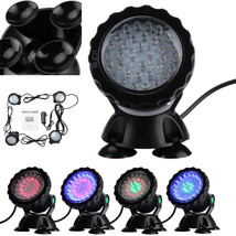 4X Submersible 36 Led Rgb Pond Spot Lights For Underwater Pool Fountain ... - £61.34 GBP