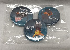 CRUNCHYROLL HIME&#39;S CAT YUZU NYCC NY ANIME EXPO NYCC EXCLUSIVE 3 PIN SET  - $14.85