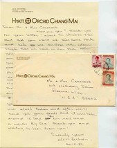 Hyatt Orchid Chiang Mai Hotel Thailand Tailor Shop Letter Sizing Charts ... - $27.72