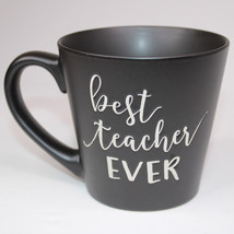 Best Teacher Ever Large Black Coffee Mug Eccolo 2019 World Travler Tea C... - £7.43 GBP
