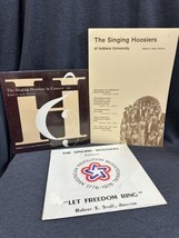 Lot 15 Vtg Concert Posters &amp; 2  Albums -The Singing Hoosiers Indiana University - £19.47 GBP