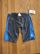 TYR Size 24 Boys Blue And Gray Swim Shorts - $49.49