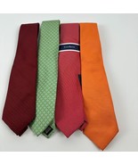 Club Room &amp; Perry Ellis Mens lot of 4 Polyester Ties in Assorted Colors-O/S - $38.26 CAD