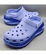 Crocs Classic Mega Crush Shoes Womens 12/ Mens 10 Blue-Purple Clog NEW - $1,470.99 MXN