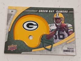 Donald Lee Green Bay Packers 2008 Upper Deck Mini Helmet Relic Card #10 - £3.90 GBP