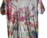Gildan Tie Dyed Hippie T Shirt Small Short Sleeve Crew Neck Multicolor - £6.10 GBP