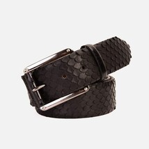 The Caesars Black Leather Belt image 5