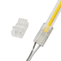 Biantie La 2-Pin 8Mm COB LED Strip to Wire Connector Unwired Clips Solderless Ad - £12.05 GBP