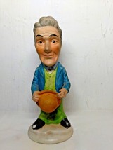 Whimsical Distinguished Man Standing Holding Hat Ceramic Figure Matte Fi... - $9.39