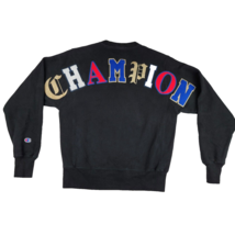 Champion Reverse Weave Back Spelled Out Crewneck Sweatshirt Vintage Men’s Small - £19.21 GBP